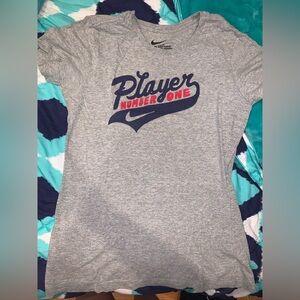 Nike Heather Gray Slim Fit Tee